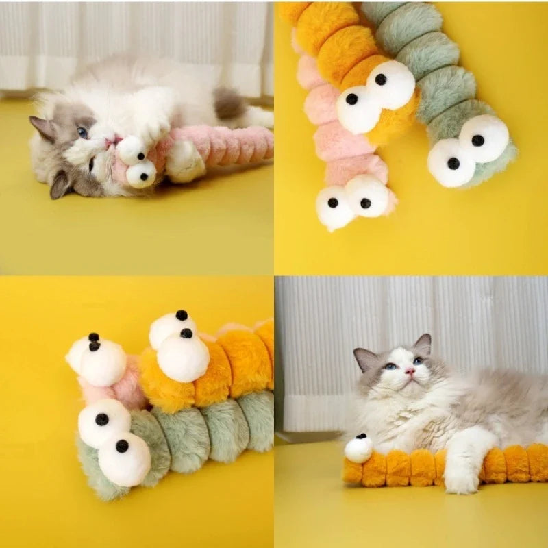 Plush Caterpillar Catnip Toy for Cats