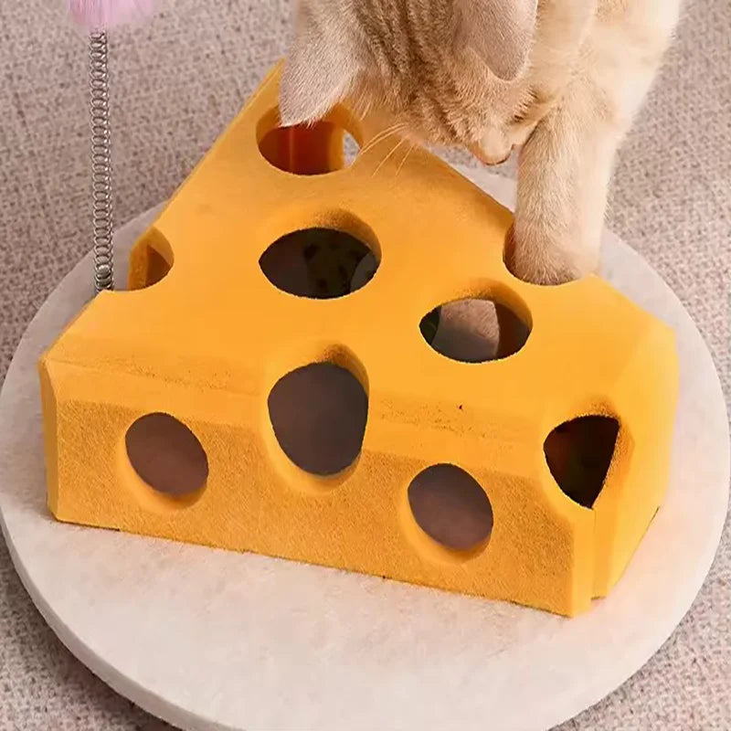 Interactive Cat Puzzle Plaything Puzzle Felt Box For Indoor Cats Kitten Mental Training Tools Hide And Seek Cat Agility Toys