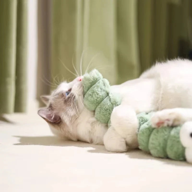 Plush Caterpillar Catnip Toy for Cats